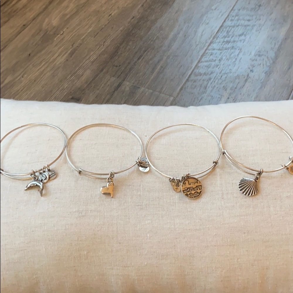 Alex and Ani bracelets All four together